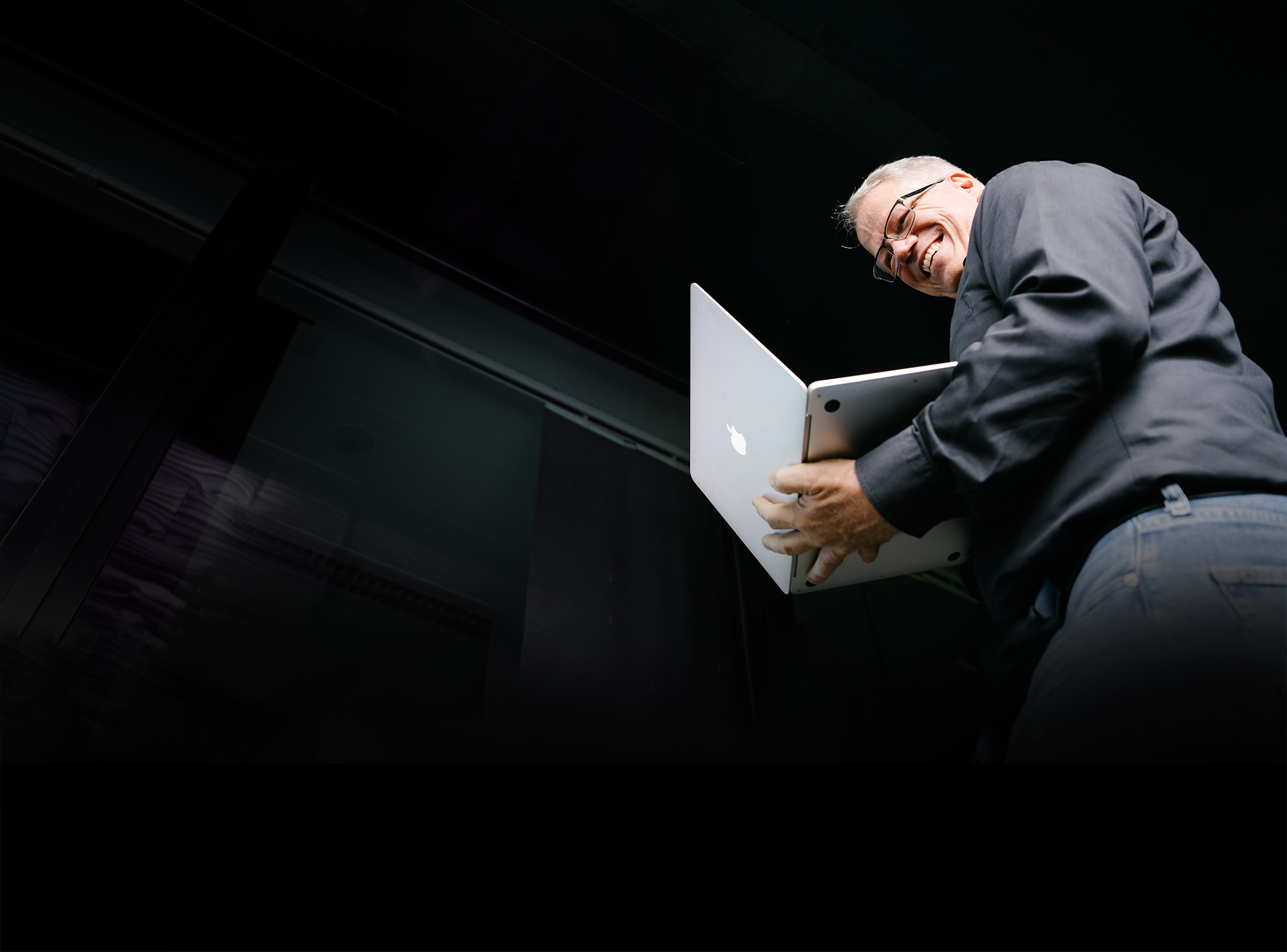 Andreas Rind mit Laptop